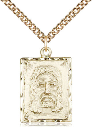 14kt Gold Filled Holy Face Medal Catholic Jewelry
