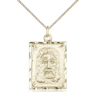 14kt Gold Holy Face Medal