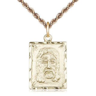 14kt Gold Holy Face Medal
