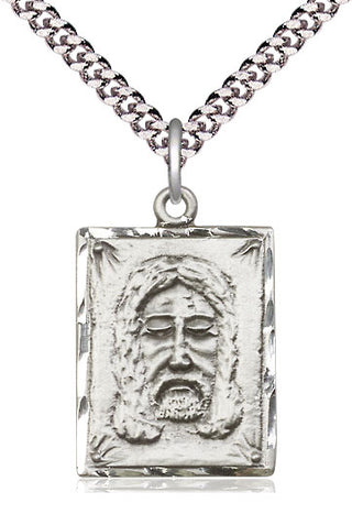 Sterling Silver Holy Face Medal Catholic Jewelry