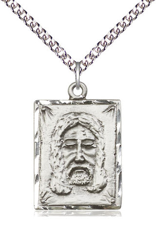 Sterling Silver Holy Face Medal Catholic Jewelry