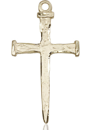 14kt Gold Filled Nail Cross Medal