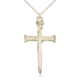 14kt Gold Nail Cross Medal