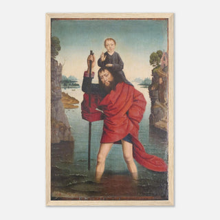 St. Christopher and the Christ Child Framed Print