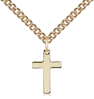 14kt Gold Filled Cross Medal Religious and Catholic Jewelry