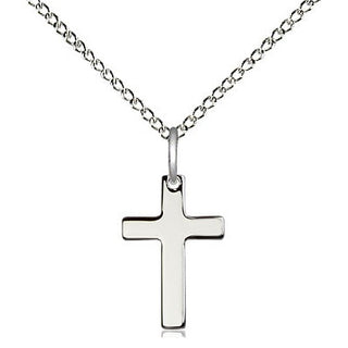 Sterling Silver Cross Medal Religious and Catholic Jewelry