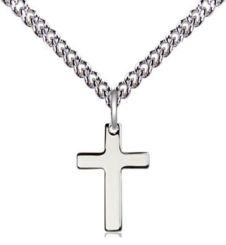 Sterling Silver Cross Medal Religious and Catholic Jewelry