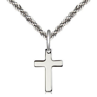 Sterling Silver Cross Medal Religious and Catholic Jewelry