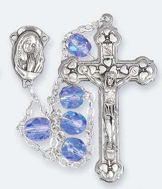Blue Crystal Ladder Rosary