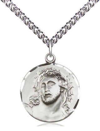 Sterling Silver Ecce Homo Medal Religious Jewelry