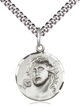 Sterling Silver Ecce Homo Medal Religious Jewelry