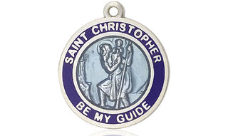Sterling Silver Saint Christopher Medal Religious Jewelry