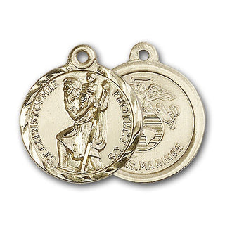 Gold-Filled Saint Christopher Pendant