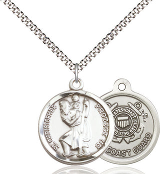 Pewter Saint Christopher Coast Guard Medal | Medium