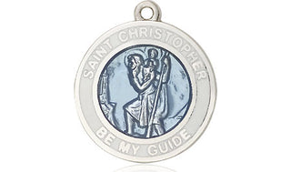 Sterling Silver Saint Christopher Medal Religious Jewelry
