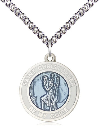 Sterling Silver Saint Christopher Medal Religious Jewelry