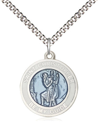 Sterling Silver Saint Christopher Medal Religious Jewelry