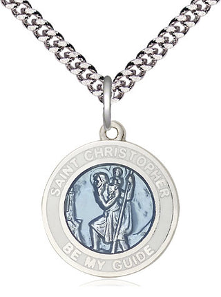 Sterling Silver Saint Christopher Medal Religious Jewelry