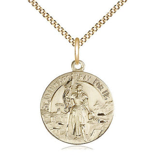 14kt Gold Filled Saint Joan of Arc Medal Religious Jewelry