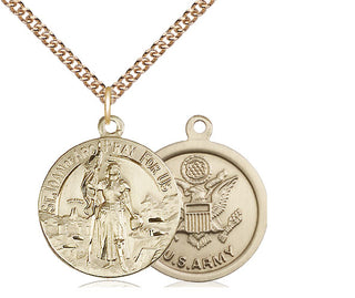 14kt Gold Saint Joan of Arc Army Medal