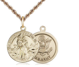 14kt Gold Saint Joan of Arc Army Medal