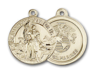 14K Gold Saint Joan of Arc Pendant