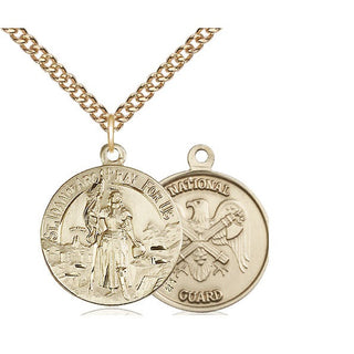 14kt Gold Saint Joan of Arc National Guard Medal