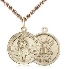 14kt Gold Saint Joan of Arc Navy Medal