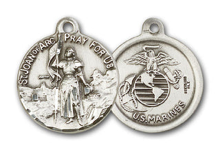 Sterling Silver Saint Joan of Arc Pendant