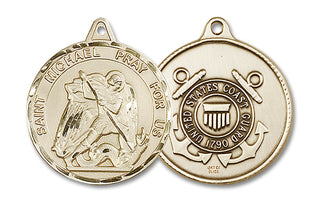 14kt Gold Filled Saint Michael Coast Guard Medal