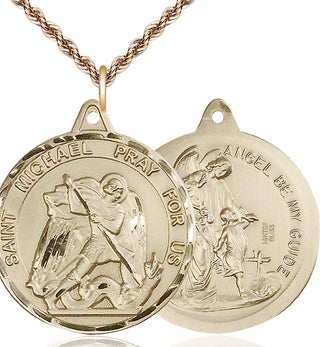 14kt Gold Filled Saint Michael Guardian Angel Medal Catholic Jewelry