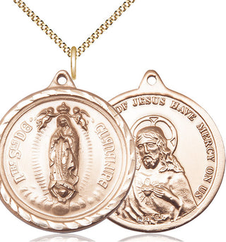 14kt Gold Filled Our Lady of Guadalupe Medal Catholic Jewelry
