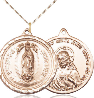 14kt Gold Filled Our Lady of Guadalupe Medal Catholic Jewelry