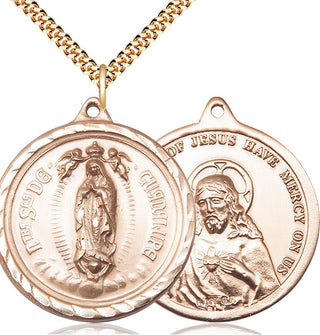 14kt Gold Filled Our Lady of Guadalupe Medal Catholic Jewelry