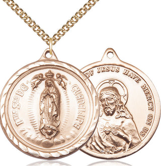 14kt Gold Filled Our Lady of Guadalupe Medal Catholic Jewelry