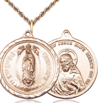 14kt Gold Our Lady of Guadalupe Medal