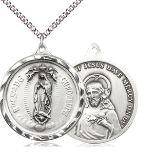 Sterling Silver Our Lady of Guadalupe Medal Catholic Jewelry