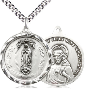 Sterling Silver Our Lady of Guadalupe Medal Catholic Jewelry
