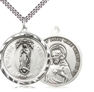Sterling Silver Our Lady of Guadalupe Medal Catholic Jewelry