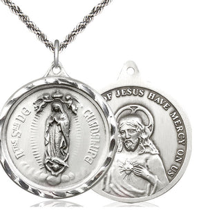 Sterling Silver Our Lady of Guadalupe Medal Catholic Jewelry
