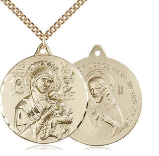 14kt Gold Filled Our Lady of Perpetual Help Medal Catholic Jewelry