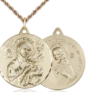 14kt Gold Filled Our Lady of Perpetual Help Medal Catholic Jewelry