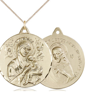 14kt Gold Our Lady of Perpetual Help Medal