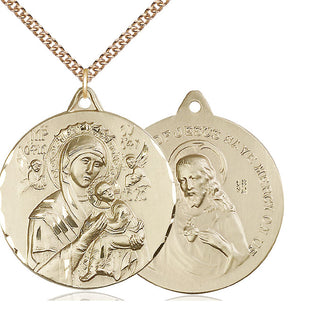 14kt Gold Our Lady of Perpetual Help Medal