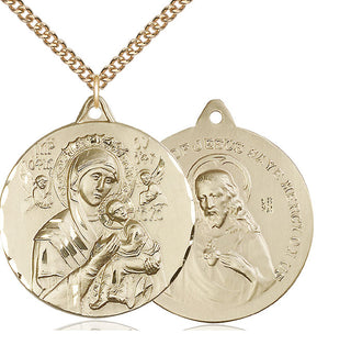 14kt Gold Our Lady of Perpetual Help Medal