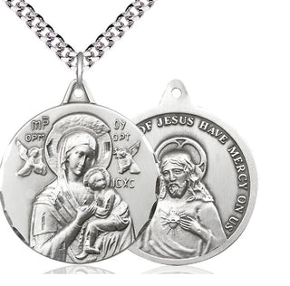 Sterling Silver Our Lady of Perpetual Help Medal Catholic Jewelry