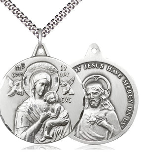 Sterling Silver Our Lady of Perpetual Help Medal Catholic Jewelry