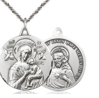 Sterling Silver Our Lady of Perpetual Help Medal Catholic Jewelry
