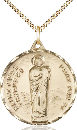 14kt Gold Filled Saint Jude Medal Catholic Jewelry