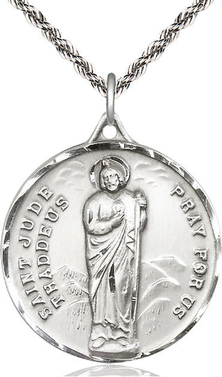 Sterling Silver Saint Jude Medal Catholic Jewelry